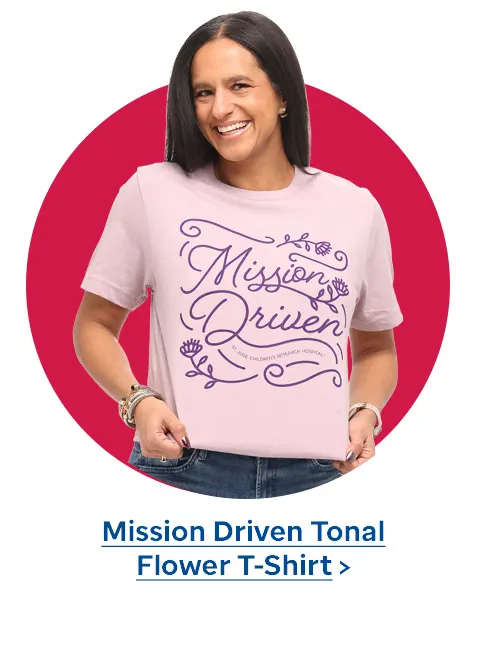 Floral Mission Driven T-Shirt - Violet